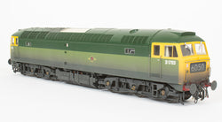 4823 Heljan Class 48 Diesel D1703 BR Two-Tone Green Full Yellow Ends - Weathered