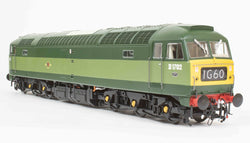 4820 Heljan Class 48 Diesel D1702 BR Two-Tone Green Small Yellow Panel