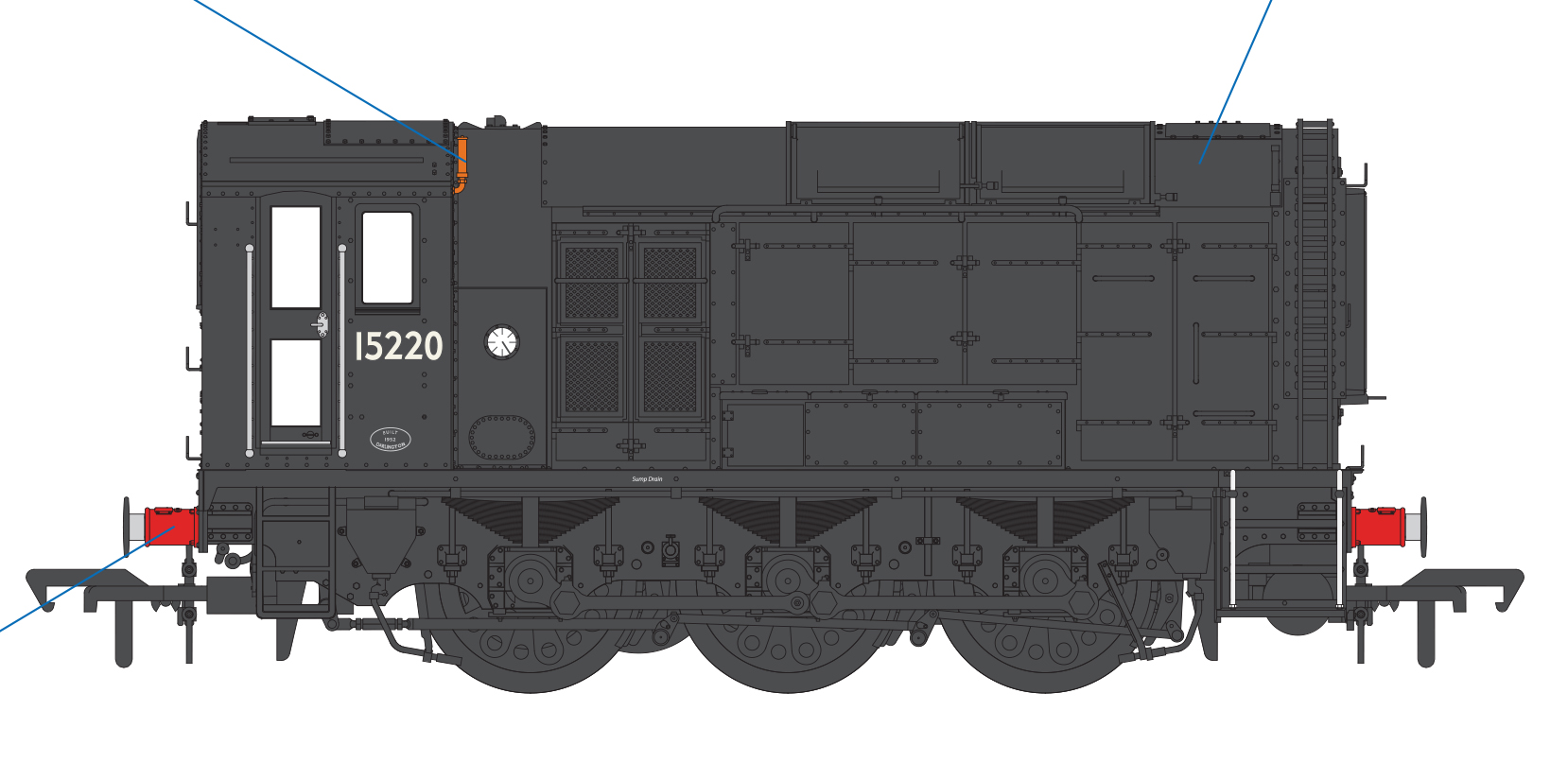 MR-520 Model Rail Class 12 15220 BR Black Image
