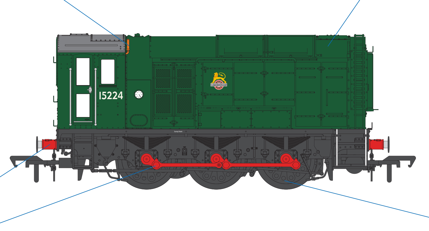 MR-521 Model Rail Class 12 15224 Image